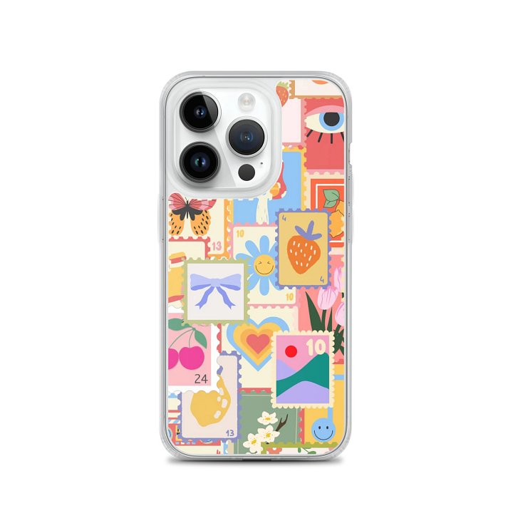 Vibrant Stamp Collage iPhone Case product image (3)