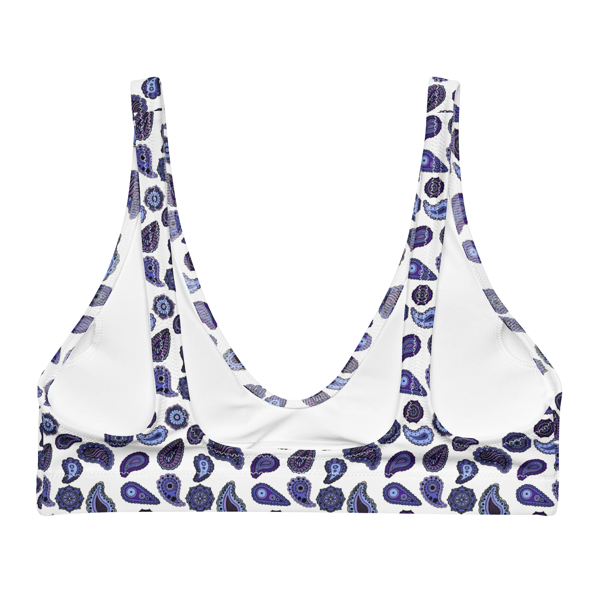 Trippy Padded Bikini Top Blue product image (2)