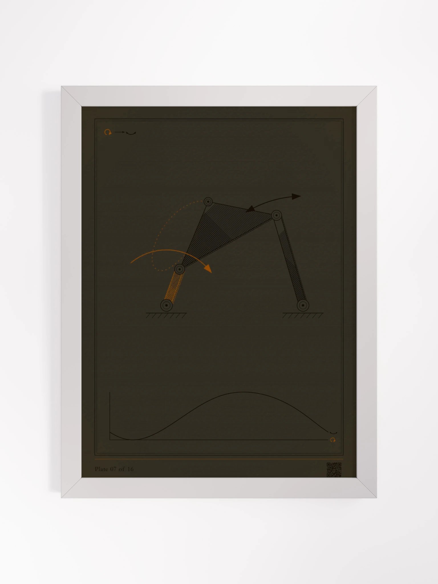 MOTION 07 · Four-bar linkage · framed product image (11)