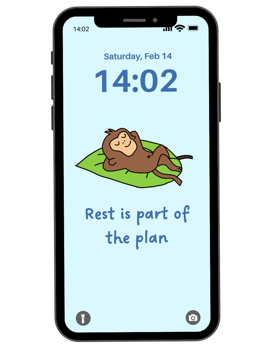 Phone Wallpapers: Monthly Messages by Monkey (12-Pack) product image (3)