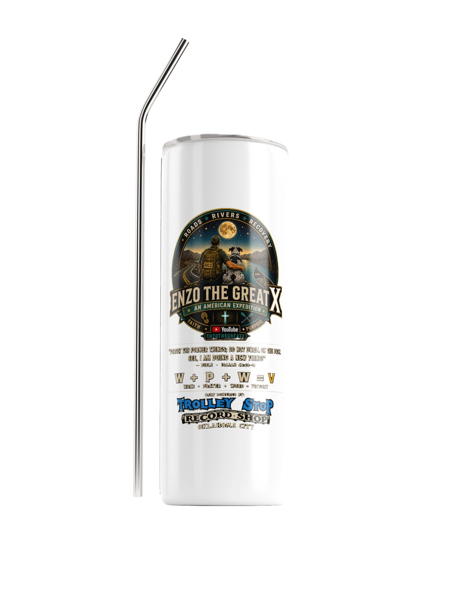 Enzo The Great X — Roads • Rivers • Recovery Tumbler product image (1)