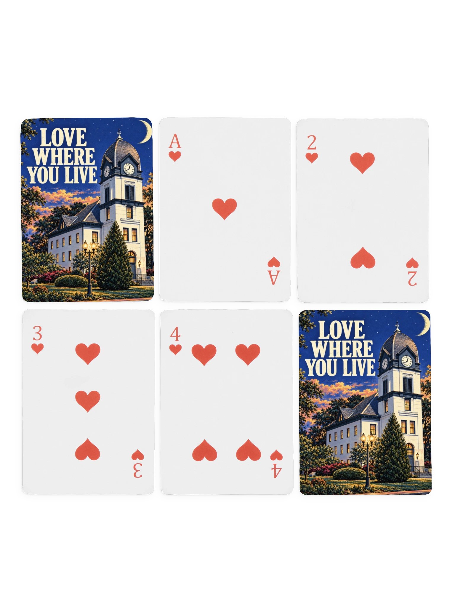 Love Where You Live: Fayetteville Georgia Playing Cards product image (4)