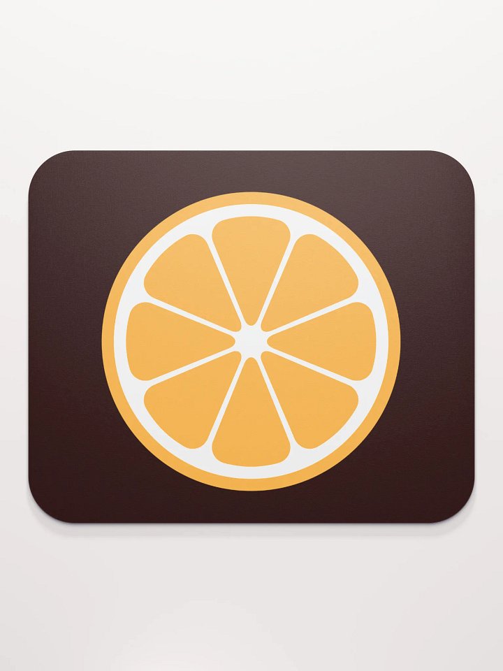 MIKAN Mouse Pad (Orange × Black) product image (2)
