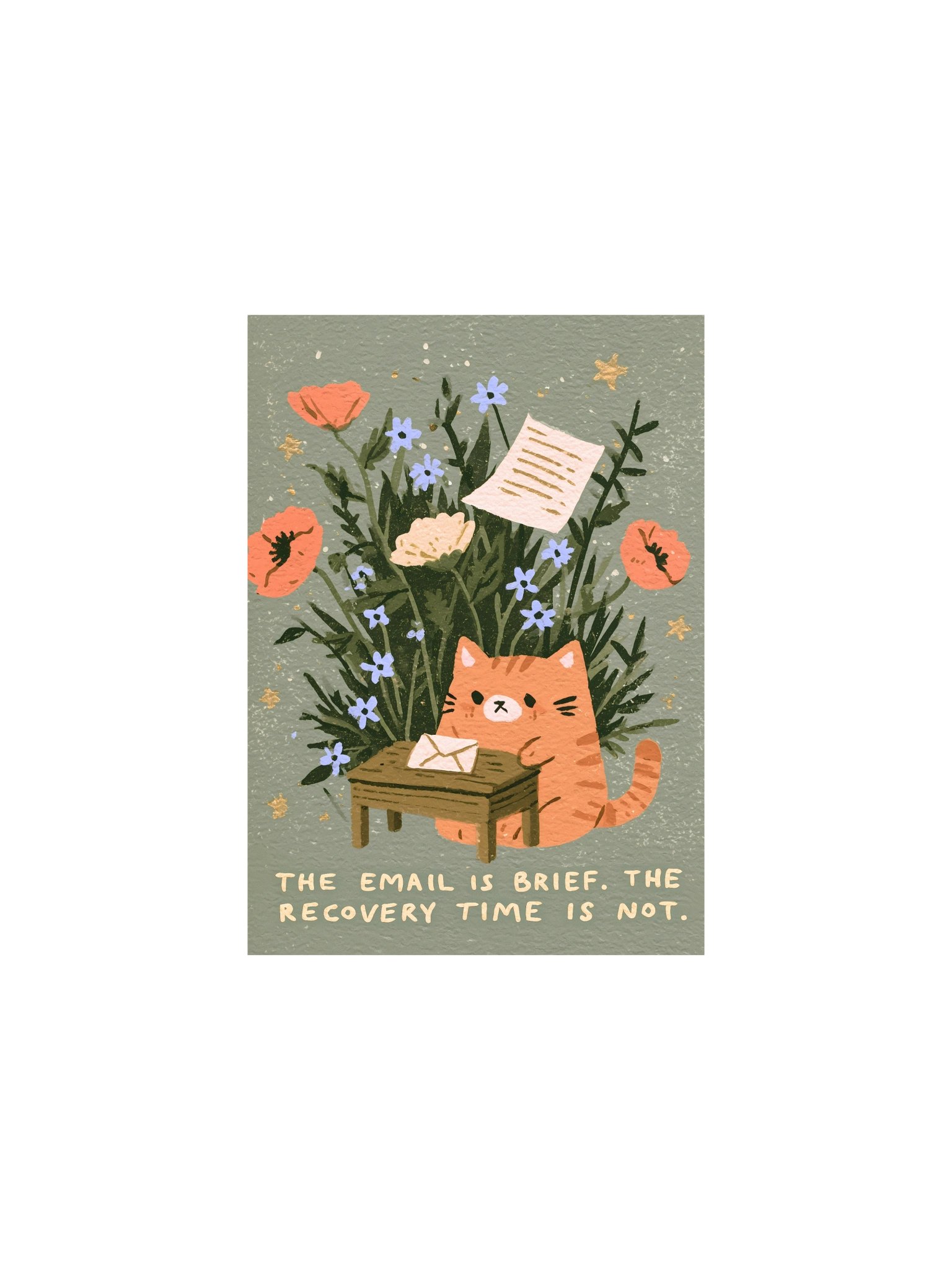 The Email Is Brief Cat Poster product image (1)