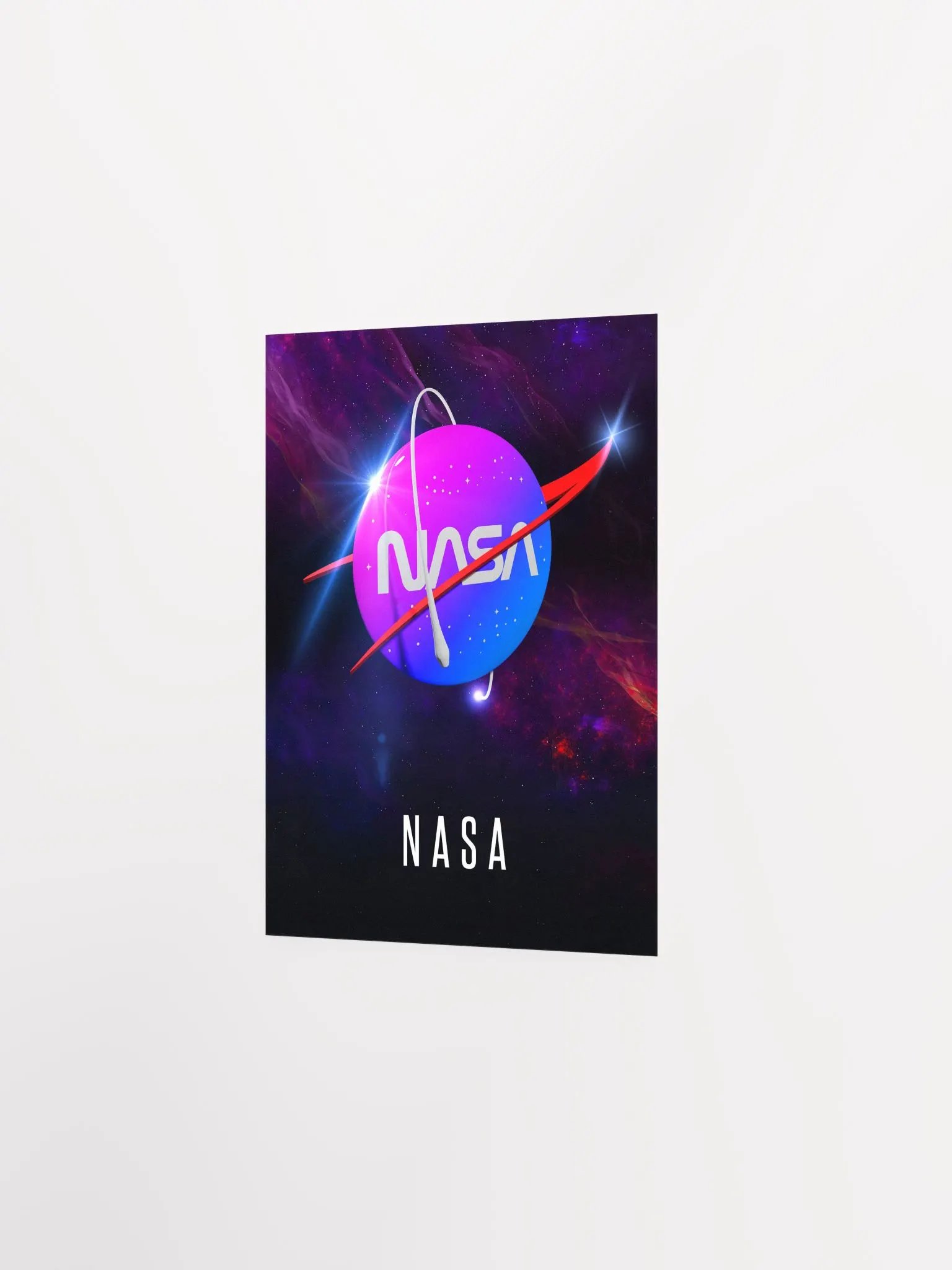 NASA plastic logo, 3D — space poster, science print product image (6)
