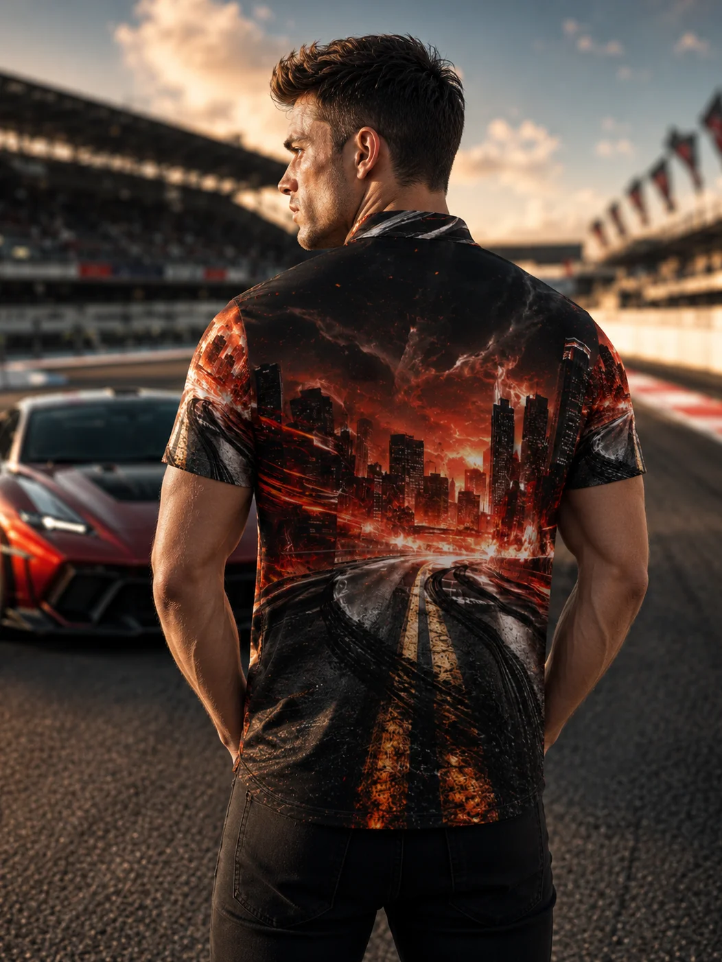 Midnight Velocity Racing Polo product image (2)