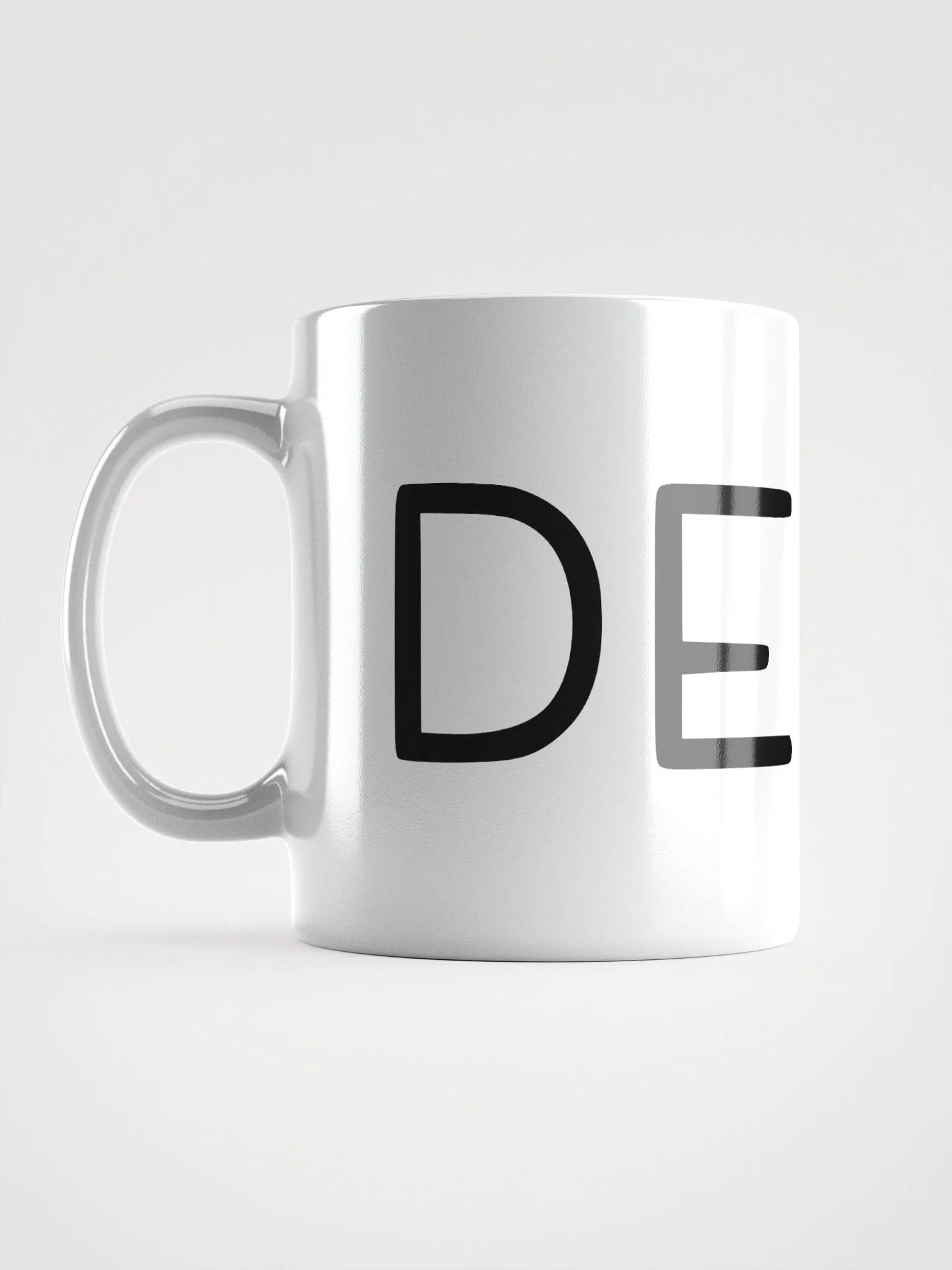 DELTA Mug Text Blk/Wht product image (1)