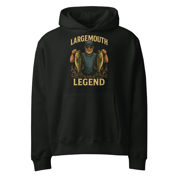 Bass Fishing Hoodie – Largemouth Bass Angler Pullover product image (1)