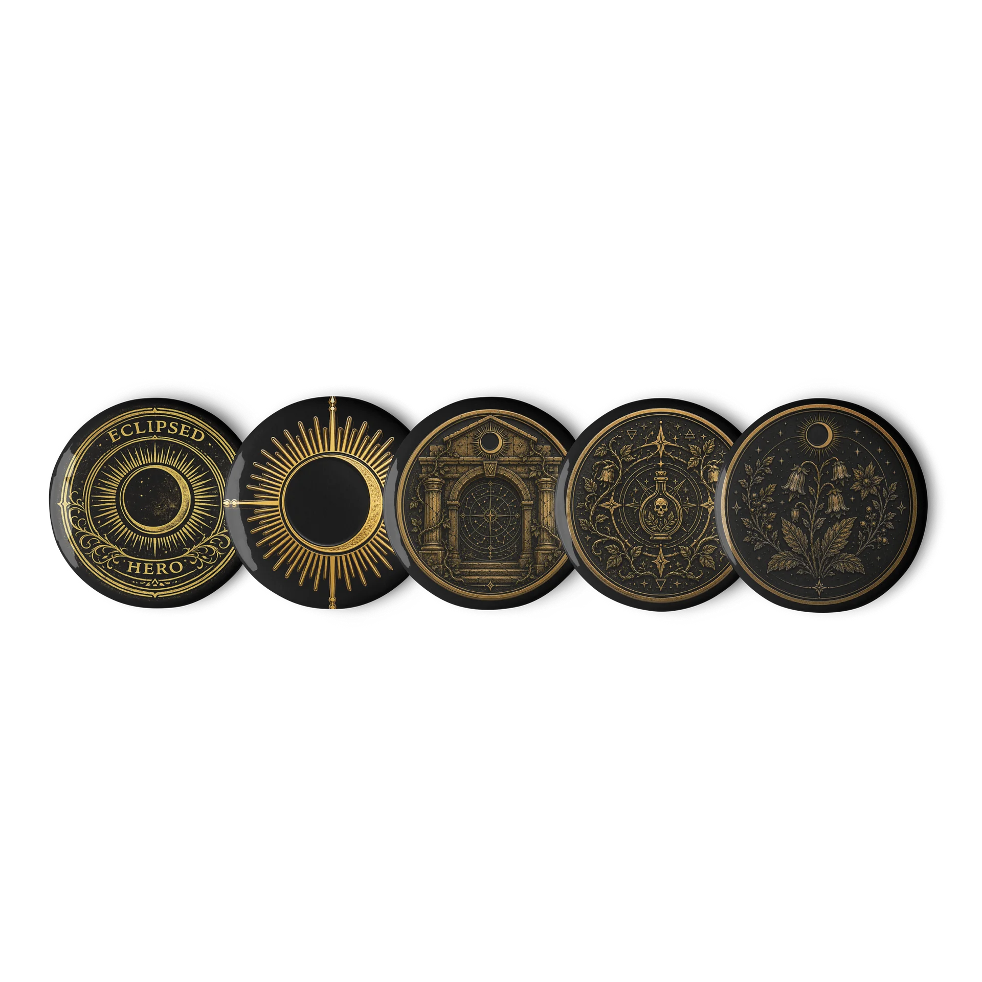 Eclipsed Hero Button Pin Set product image (1)