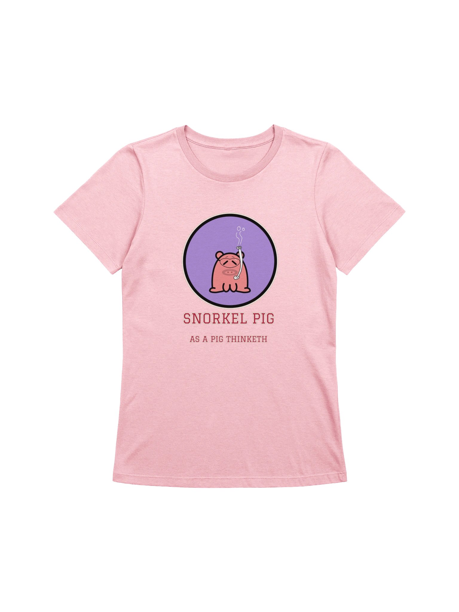 Snorkel Pig Women's Tee | As a Pig Thinketh product image (1)