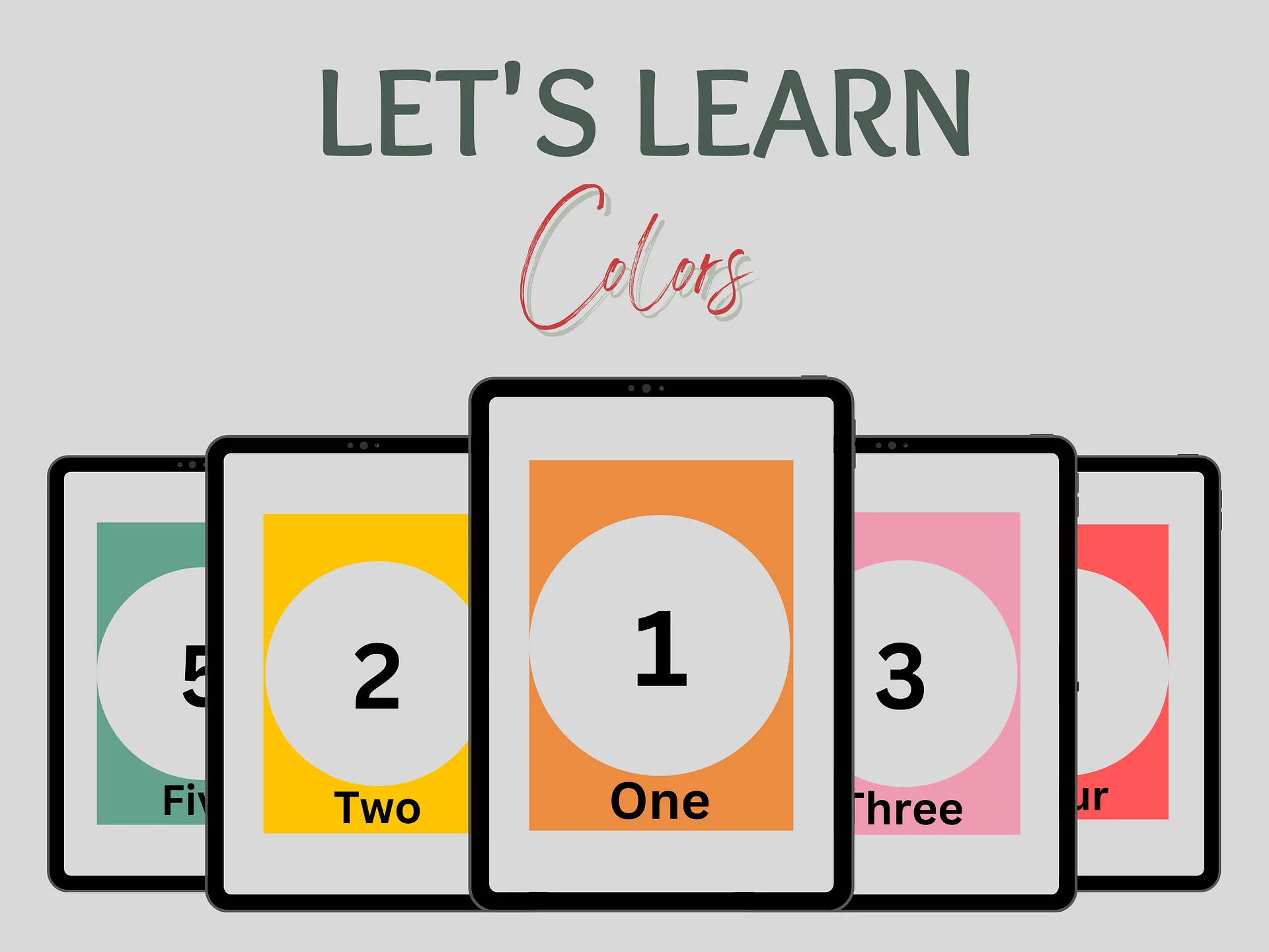 Digital Number Flash Cards product image (2)