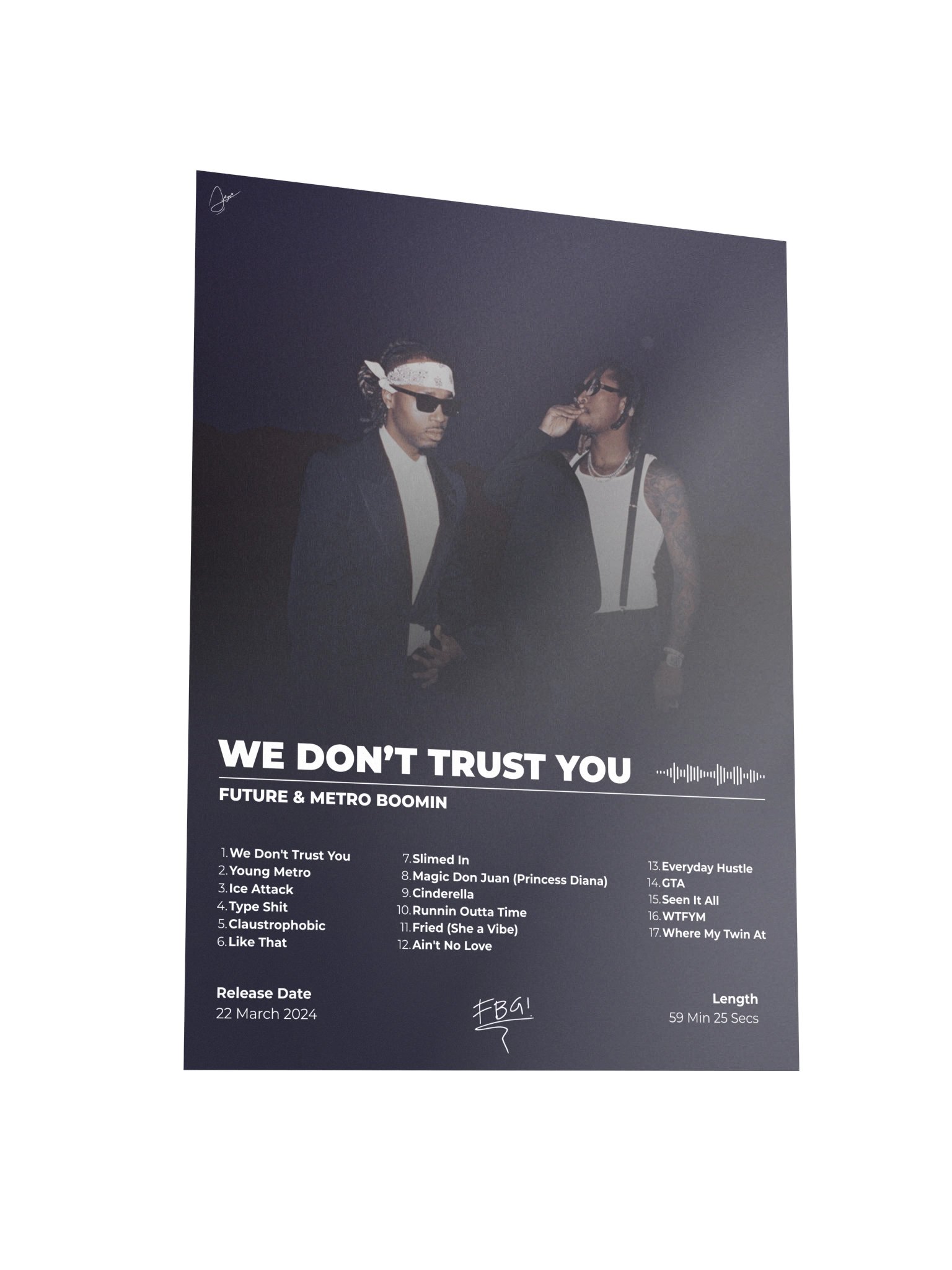 We Don't Trust You Album Poster product image (6)