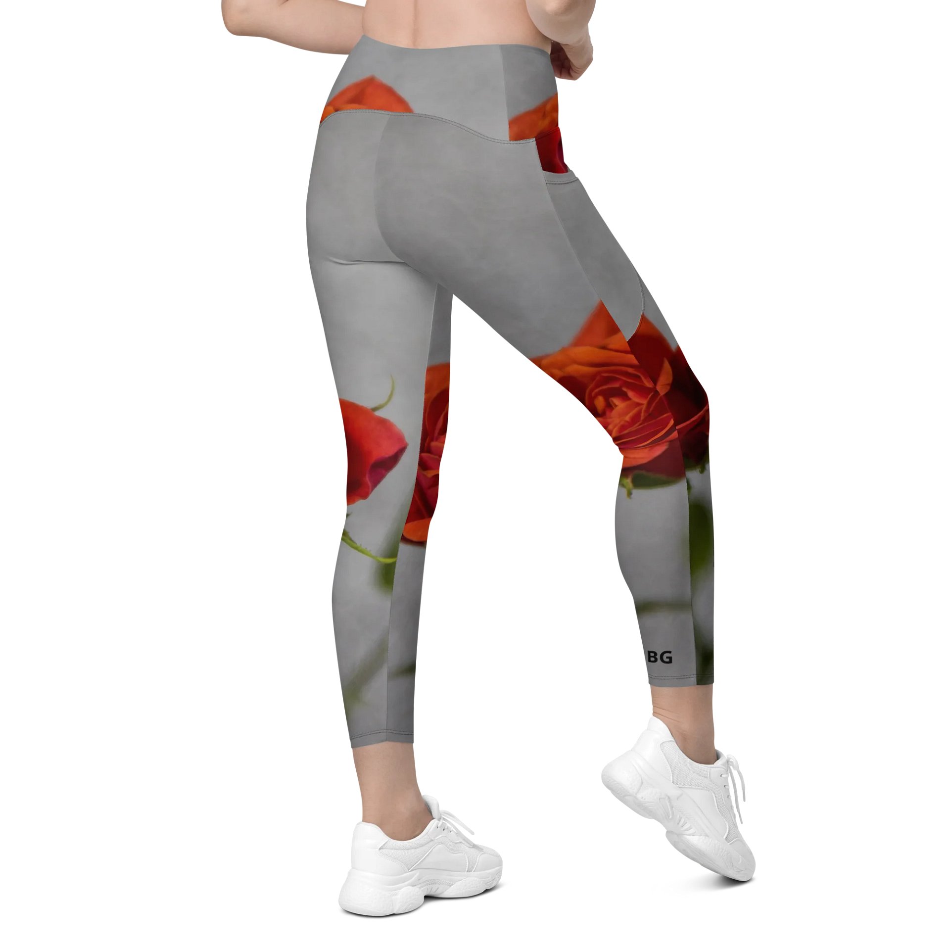 'Love Me' Crossover Leggings with Pockets product image (9)
