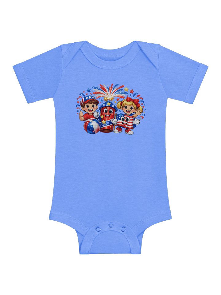 Firework Friends Patriotic Baby Onesie product image (3)