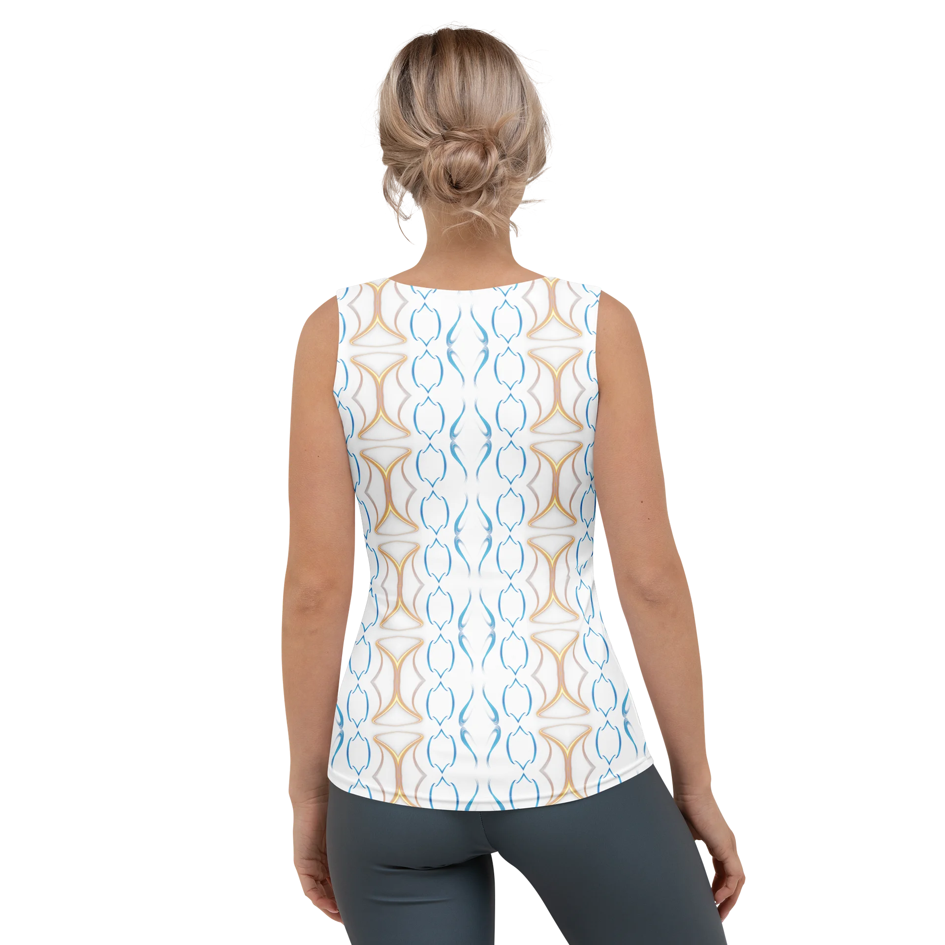 Azure Breeze: Filigranes Ornament Tank Top product image (3)