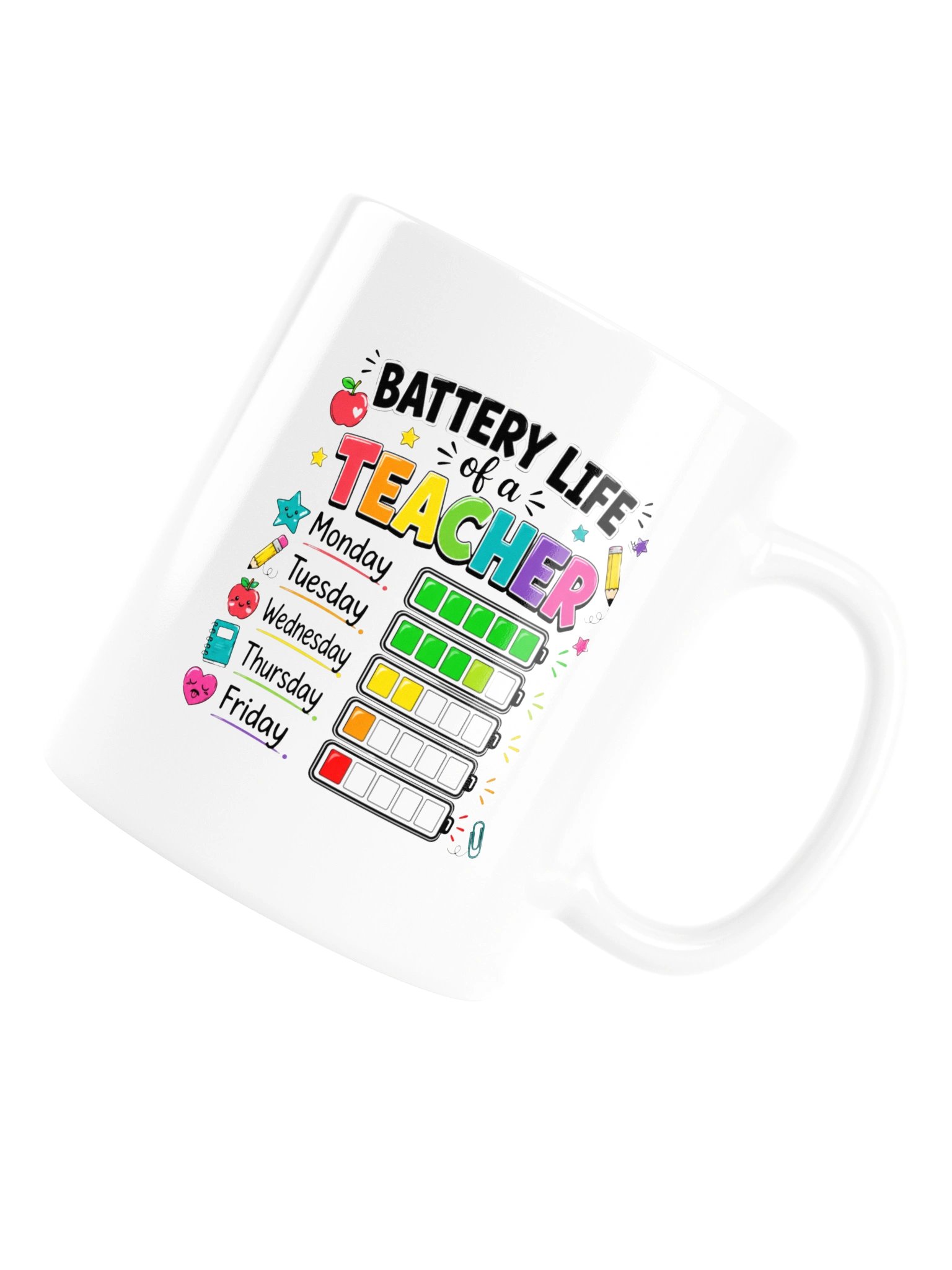 Funny Teacher Mug Battery Life Teacher product image (17)