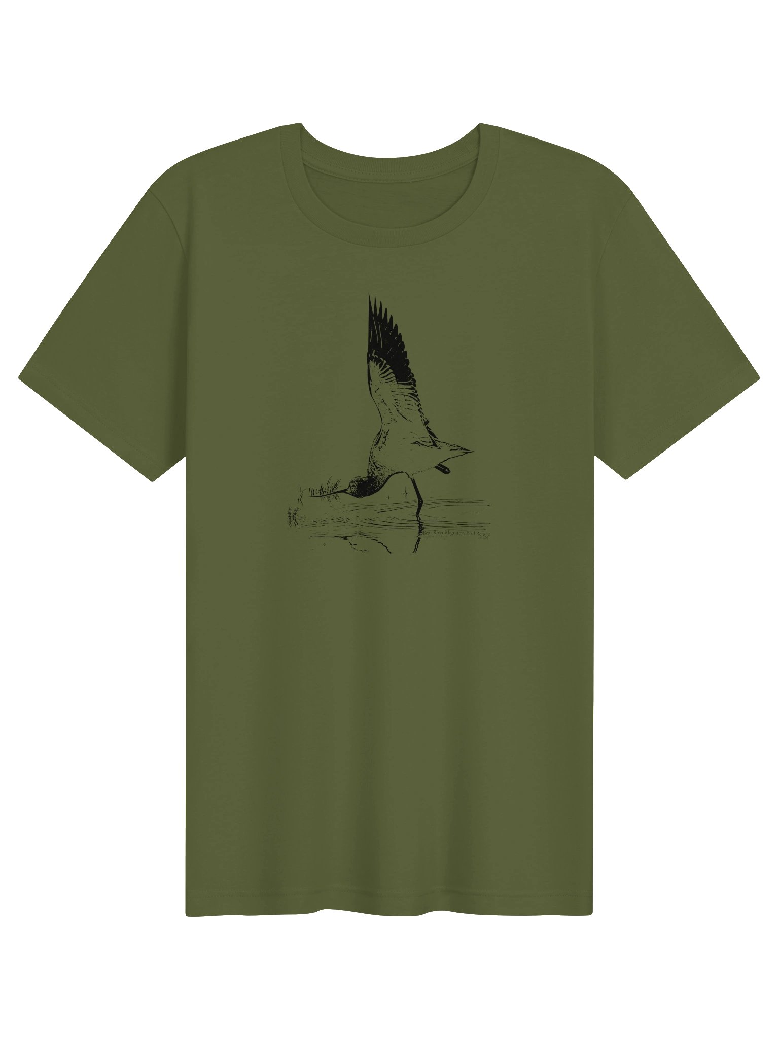 Stretching American Avocet Unisex T-shirt product image (4)
