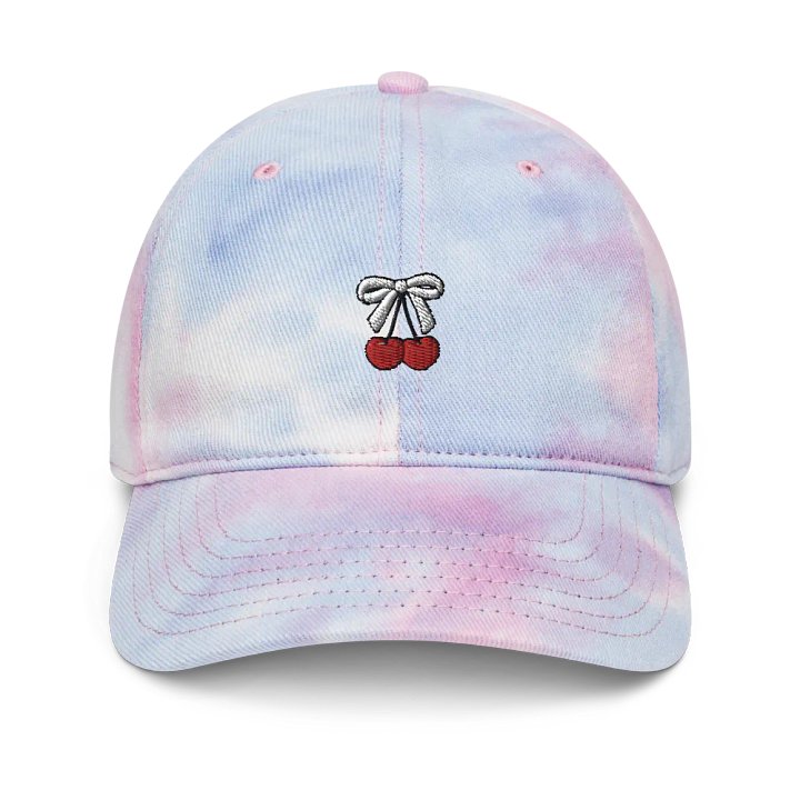 cherry bow embroidered tie-dye hat product image (1)
