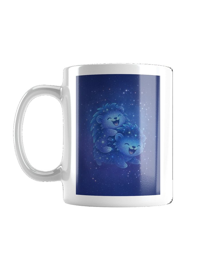 Zodiac hedgie white Gemini mug product image (1)