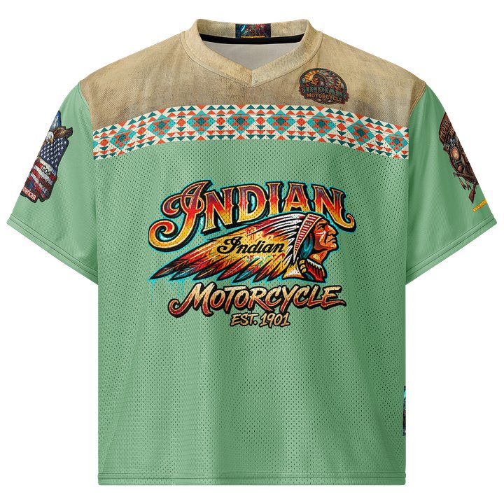 MötoMan Warrior Chief Mint Green Football Jersey product image (1)