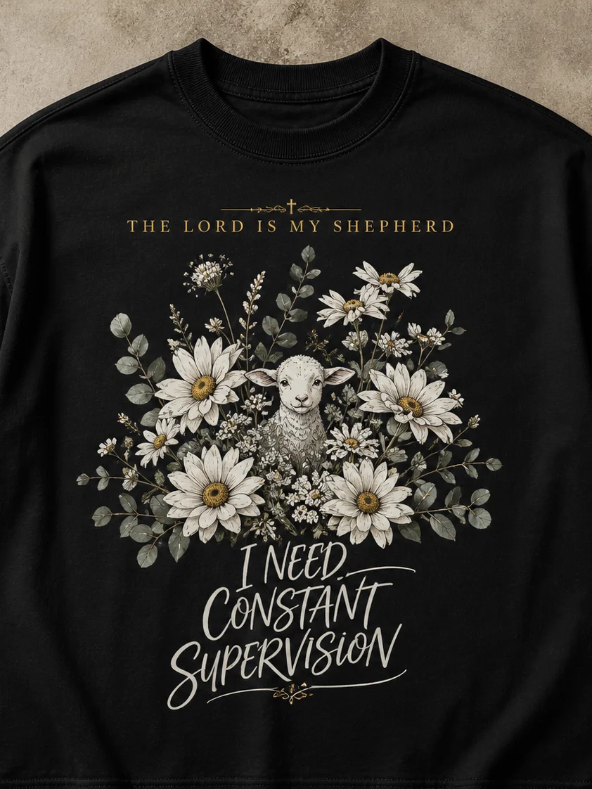 The Lord Is My Shepherd Shirt | Funny Christian Tee product image (2)