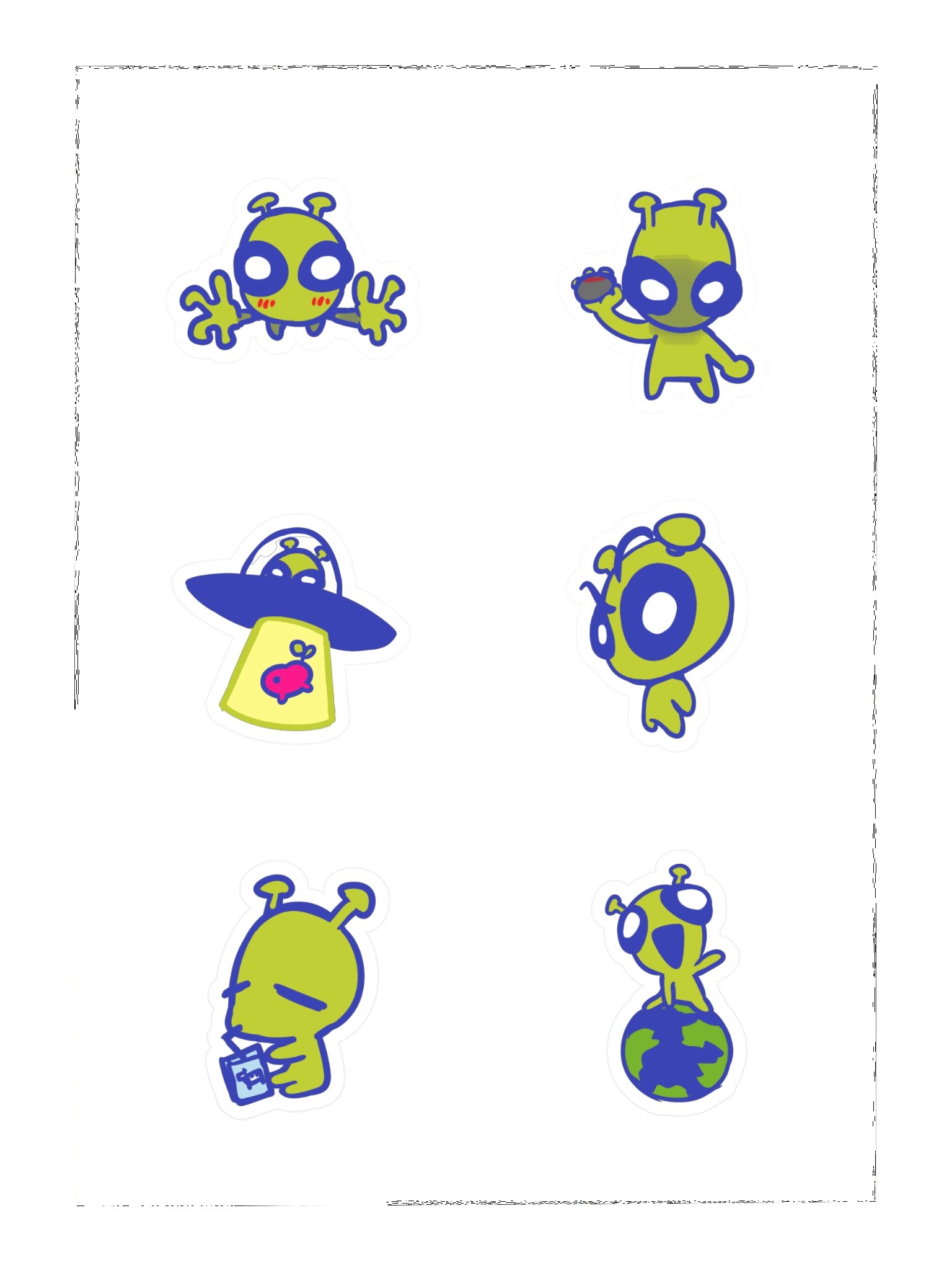 lil Alien Sticker Sheet product image (3)