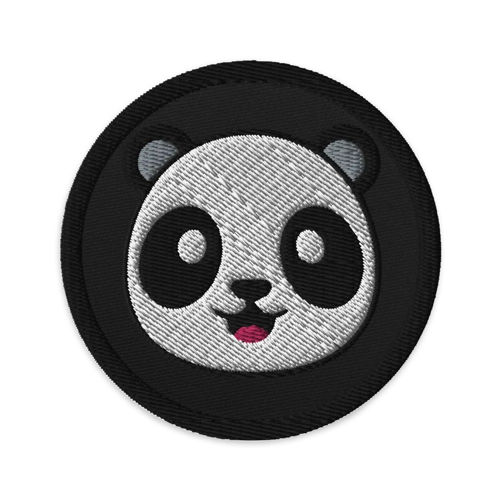 Panda Logo Embroidered Patch product image (1)