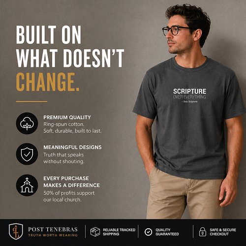 Built on what doesn’t change.

For believers who care about truth, quality, and purpose.

Clean apparel with meaning behind i...