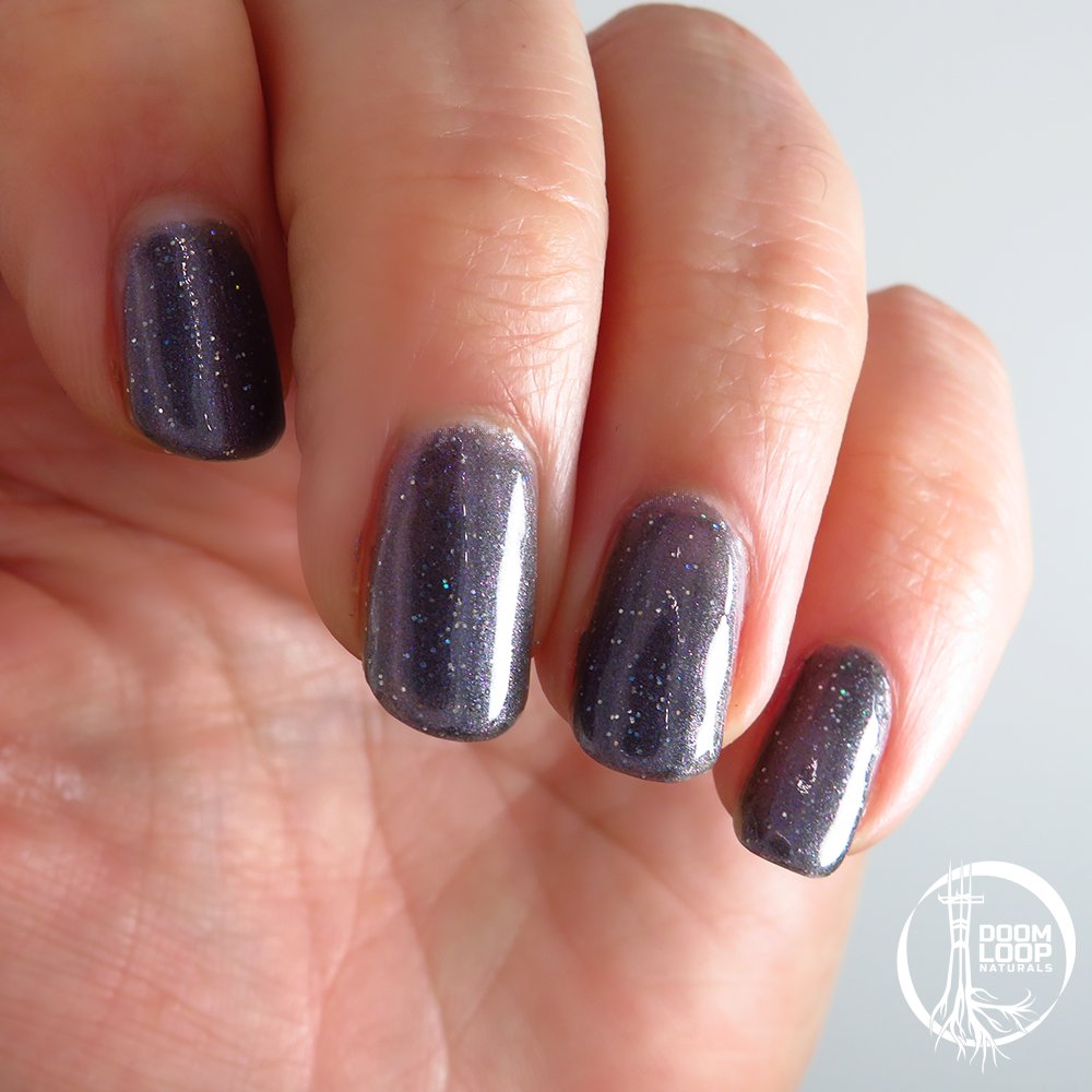 DARK MATTER - Blue Black Glitter Nail Polish product image (3)