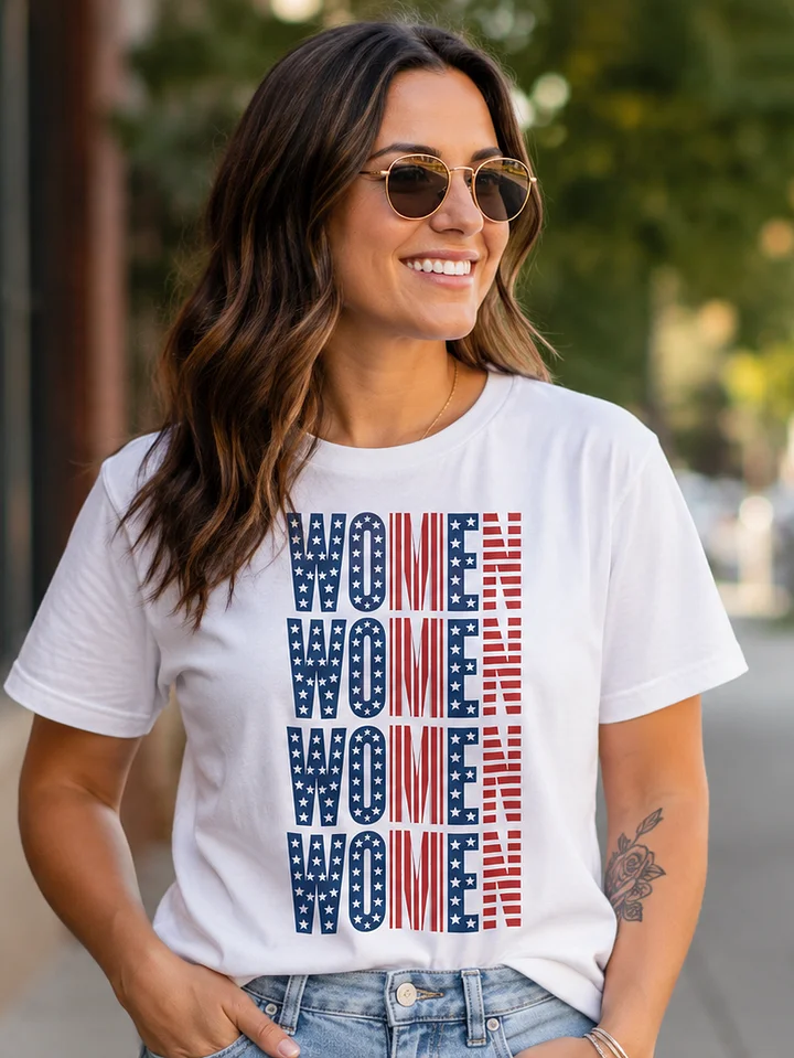Women USA Flag Graphic Tee product image (1)