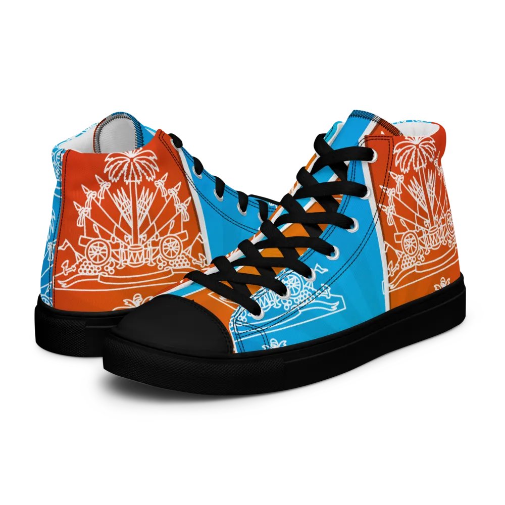 Haitian flag Men's High Tops product image (10)