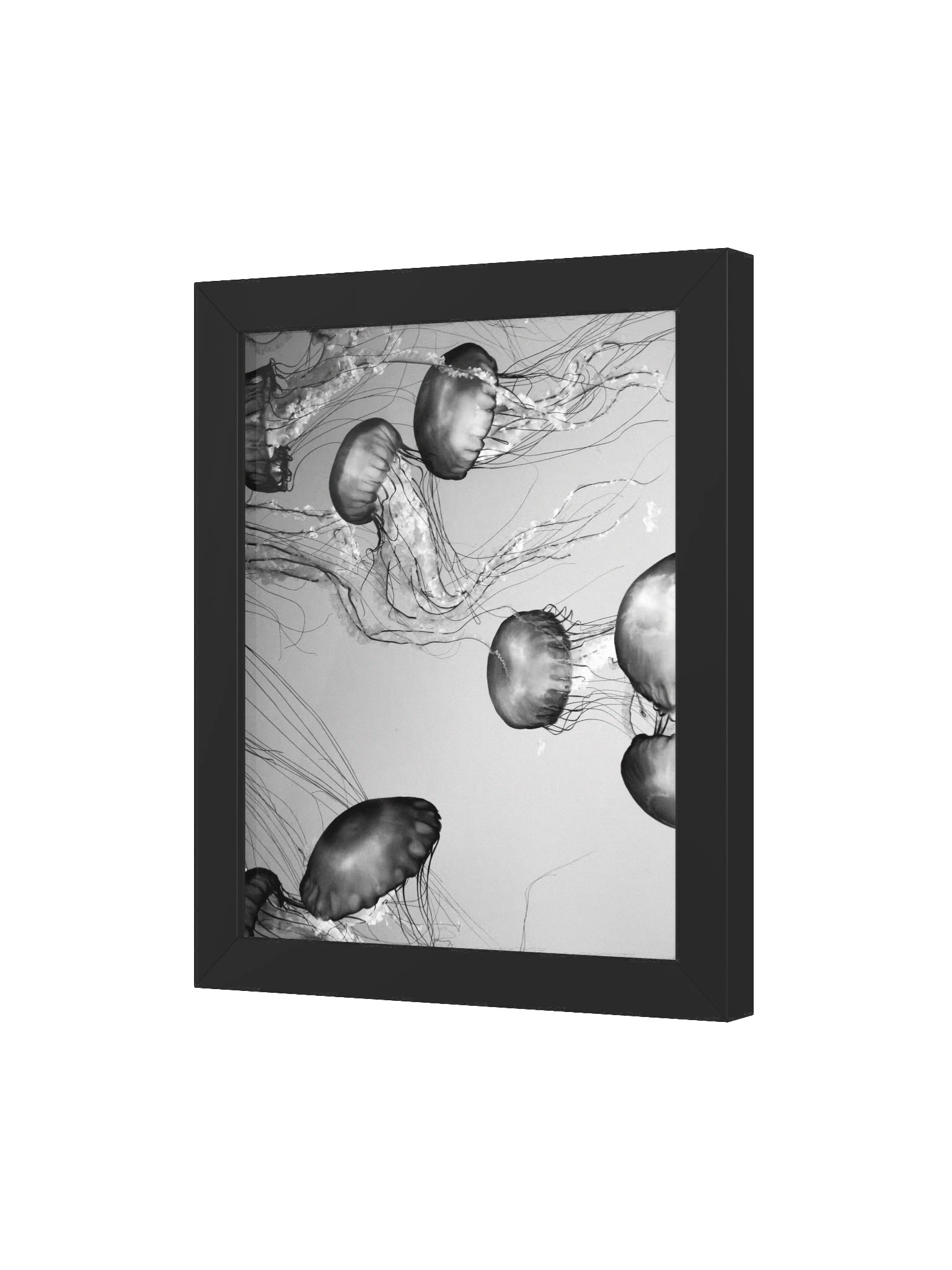 Vibrant Jellyfish Wood Framed Poster product image (38)