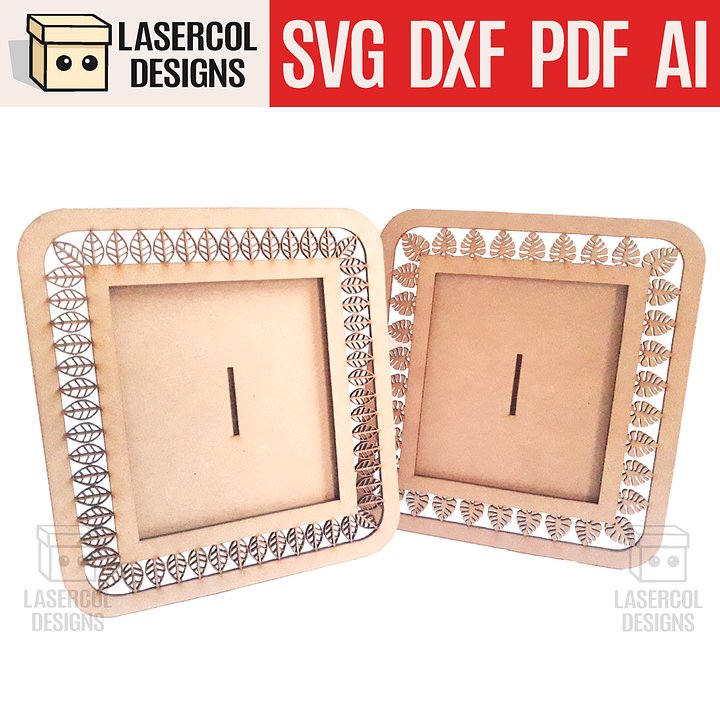 Photo frame (Two Styles) Set 4 - Laser Cut Files product image (1)