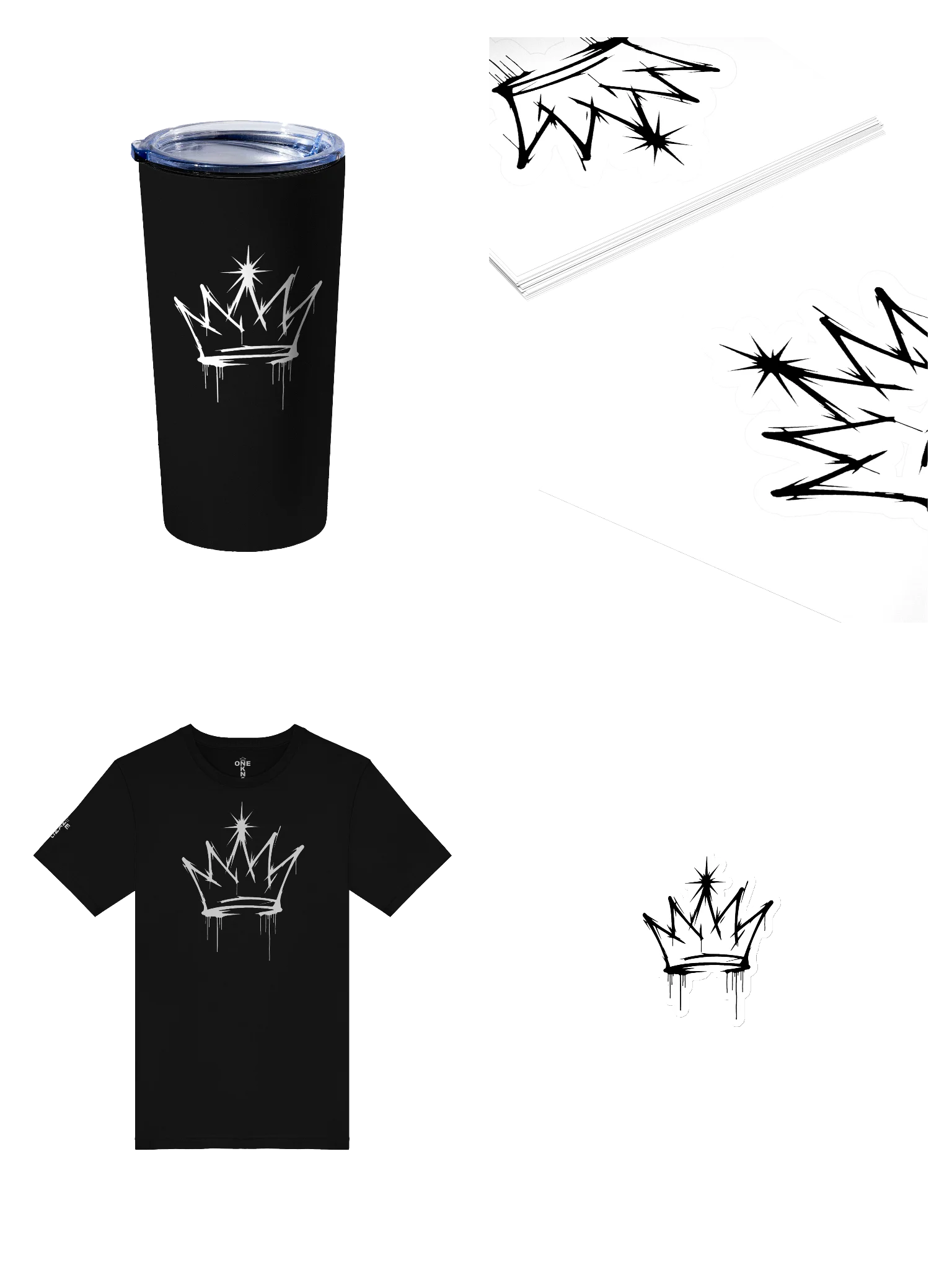 ONE KING Urban Crown T-Shirt Swaggy Pack product image (1)