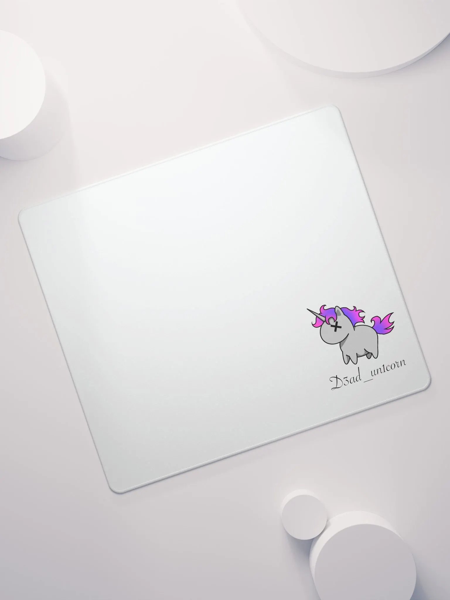 Unicorn logo Gaming Mouse Pad product image (7)