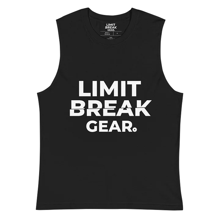 Limit Break Gear Sliced Sleeveless - white logo product image (2)