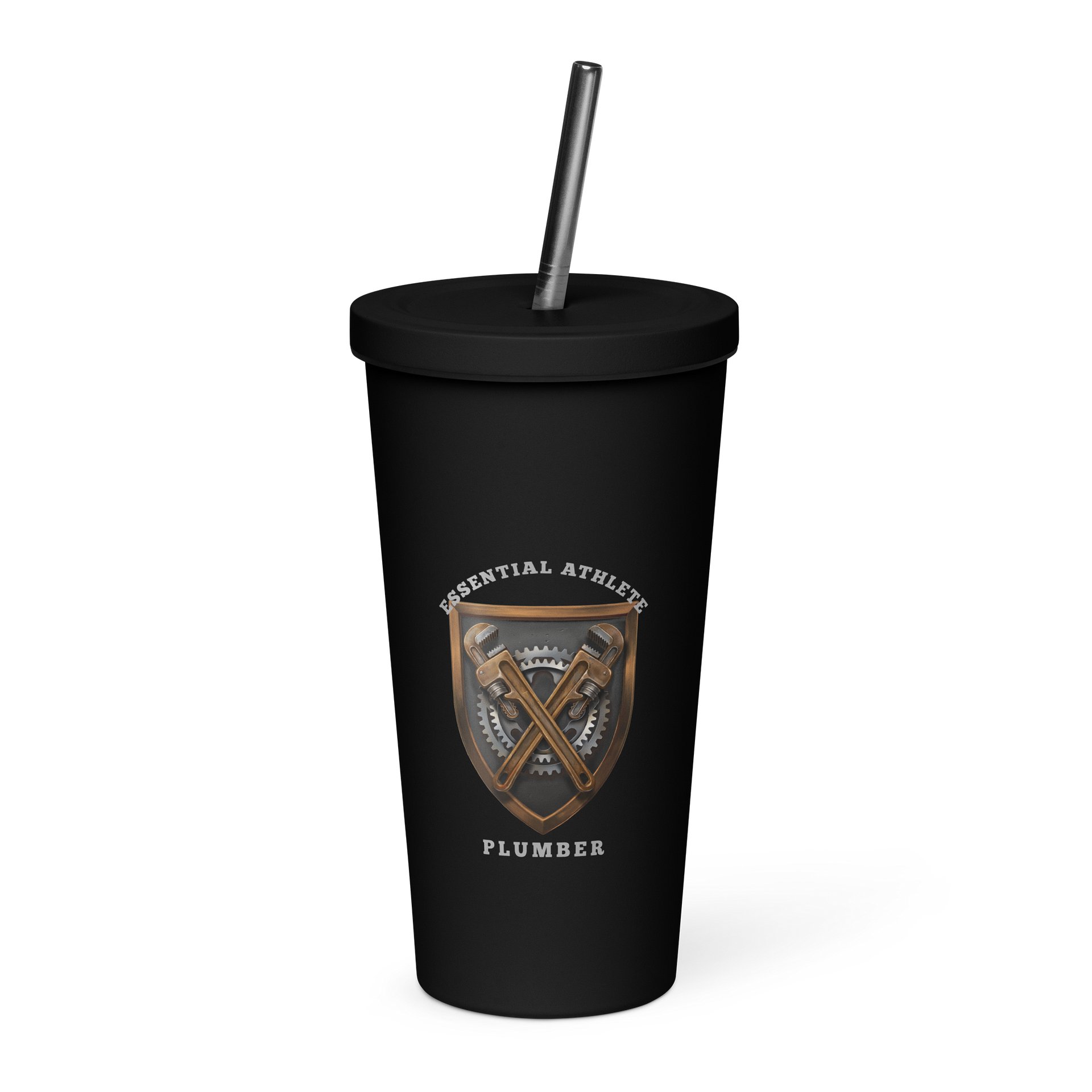 Shield Series: Plumber Edition Tumbler with Straw product image (1)