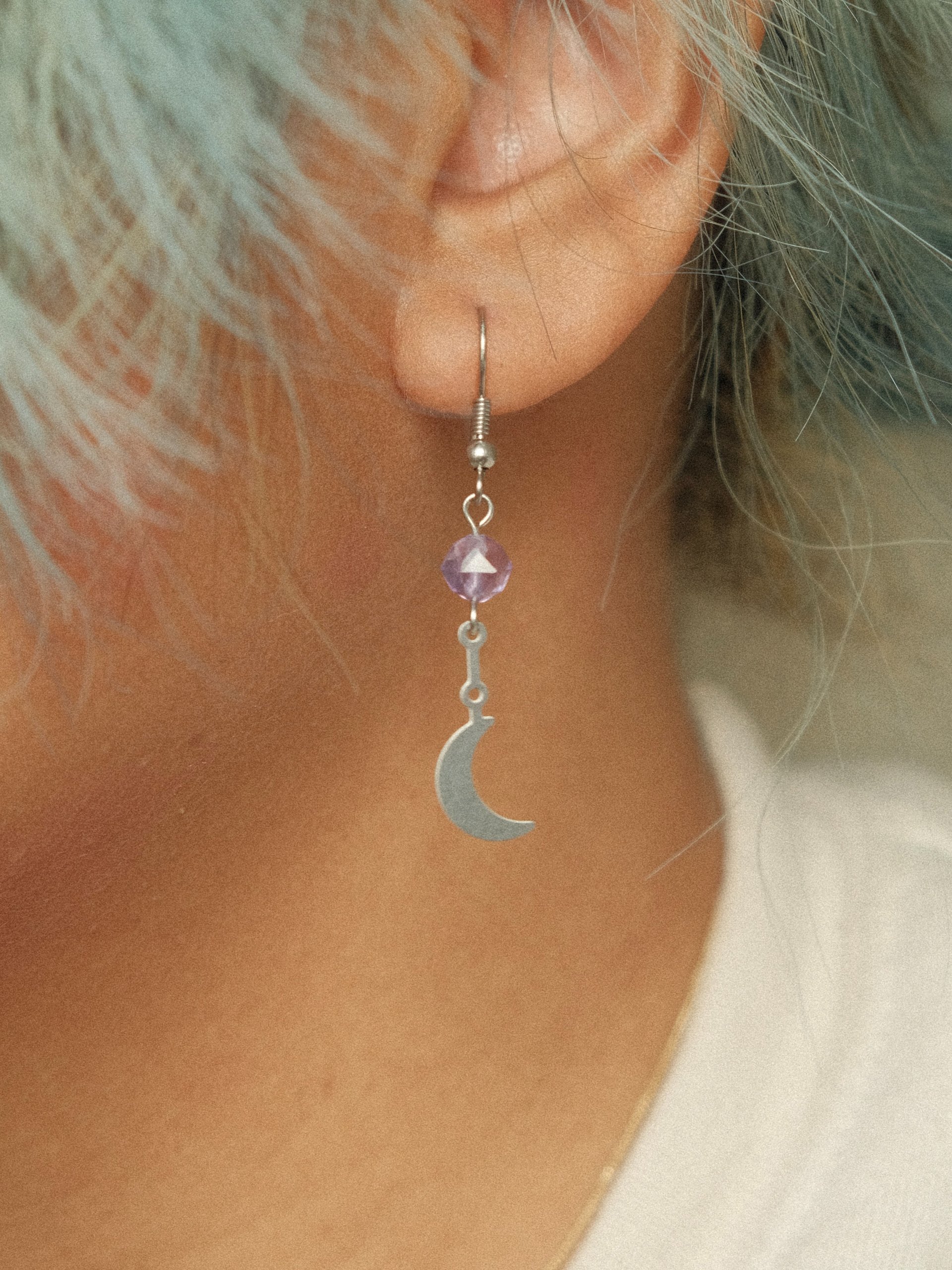 Amethyst Little Moon Earrings product image (5)