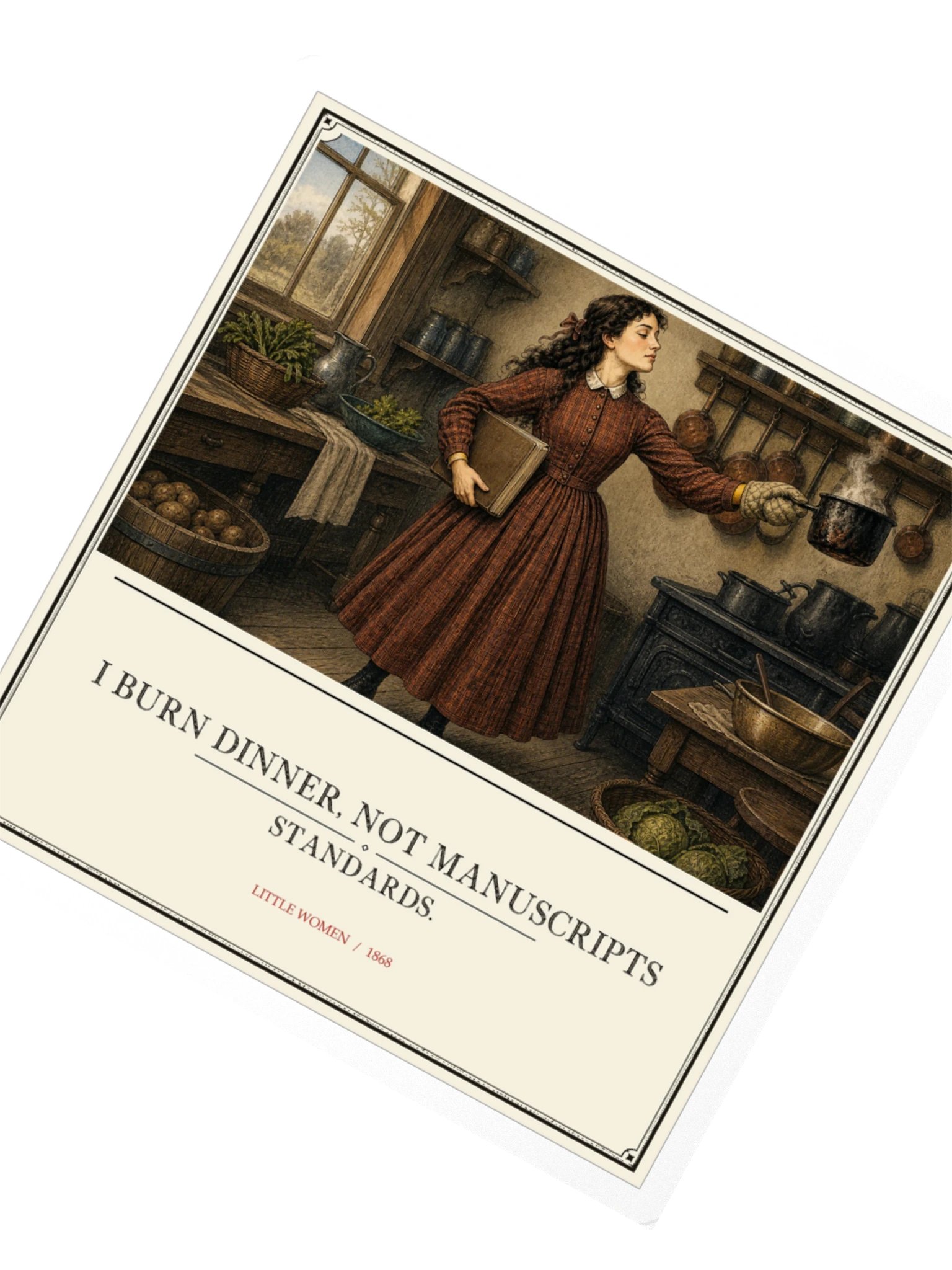 Burn Dinner Not Manuscripts -- Little Women Sticker product image (2)