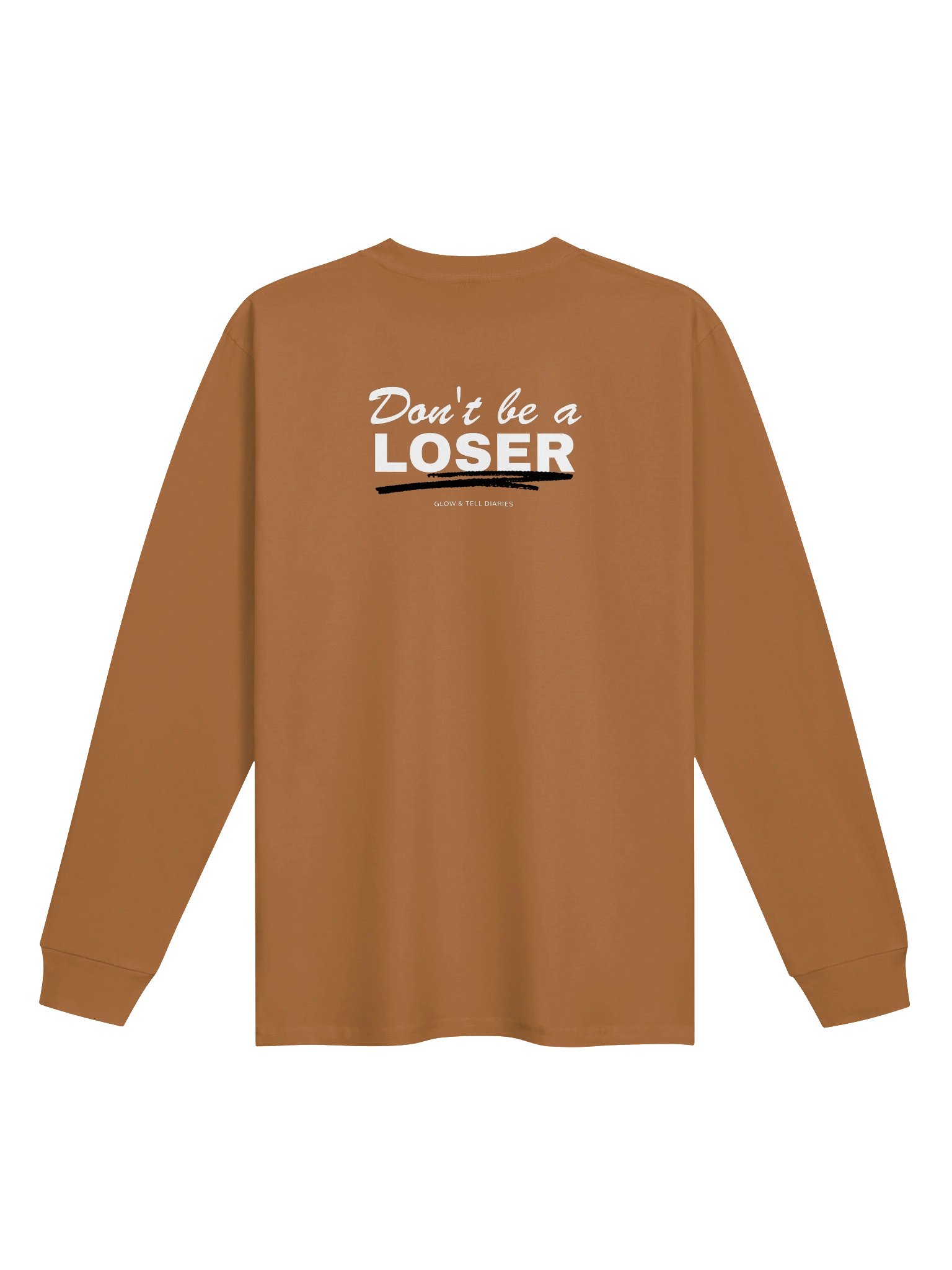unisex cotton long seeve (camel) product image (2)