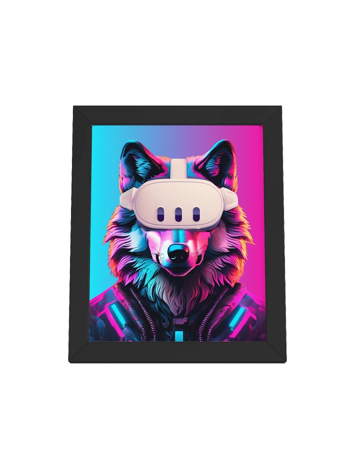 Wolf Meta Quest 3 - Framed Poster product image (1)