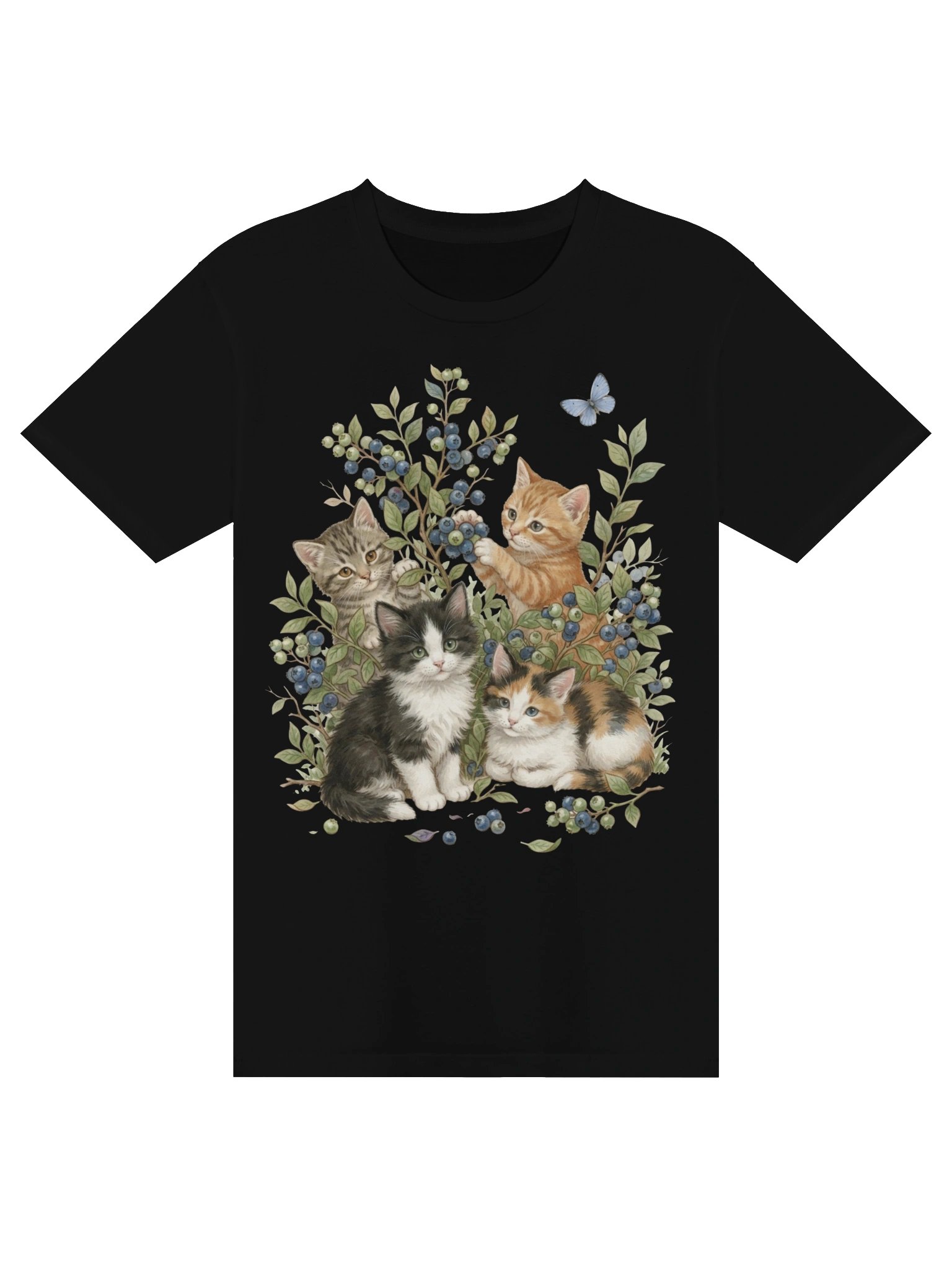 Vintage Floral Cats T-Shirt product image (6)