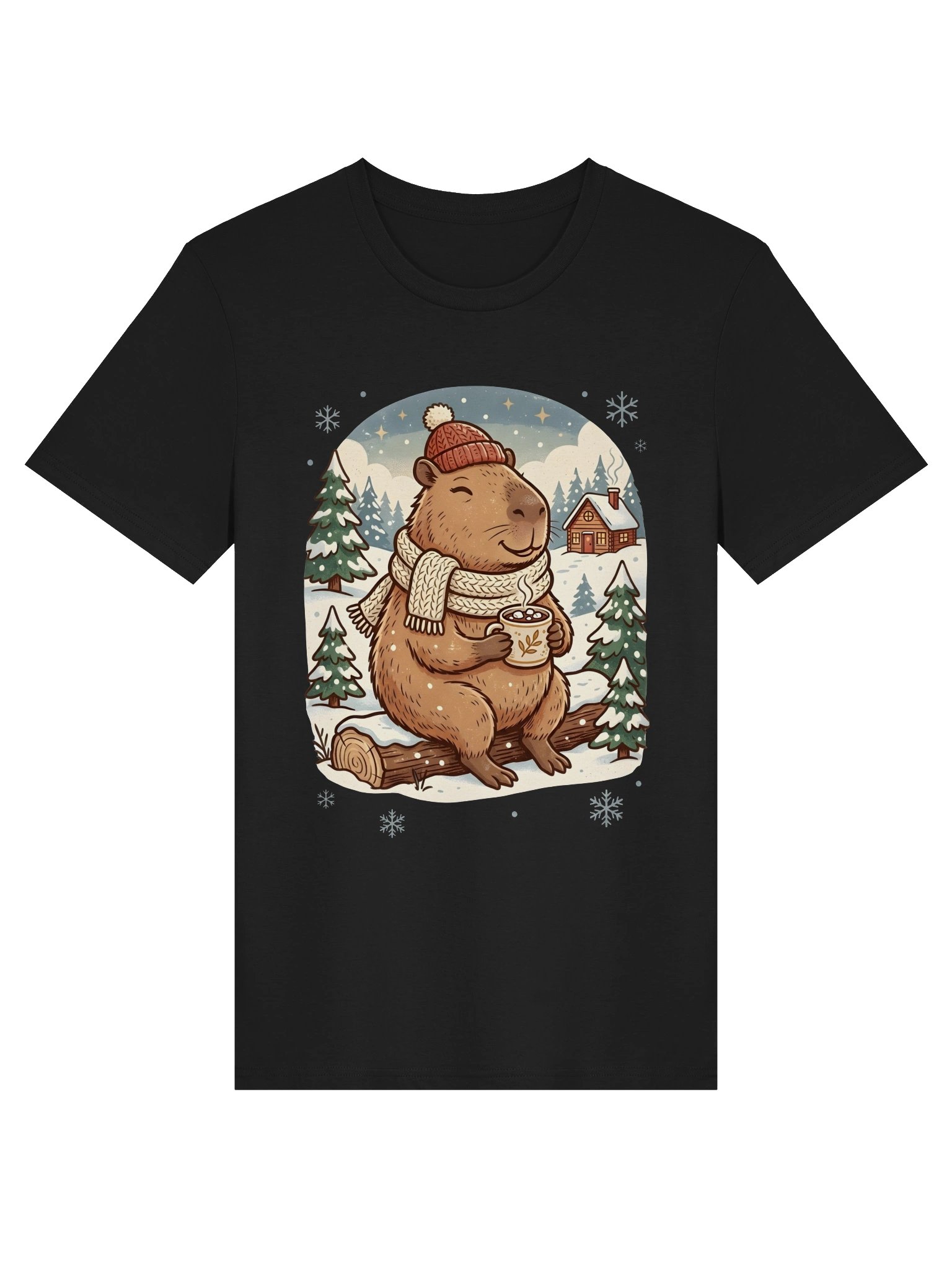 Cute Christmas Bear T-Shirt | Cozy Winter Holiday Graphic Tee | Unisex Forest Animal Gift product image (1)