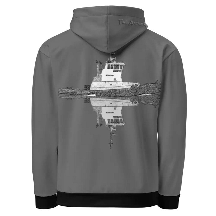 Tug Westrac & Reflection (Gray) – Performance Marine Wear | Twin Anchor Apparel North Current Line product image (1)