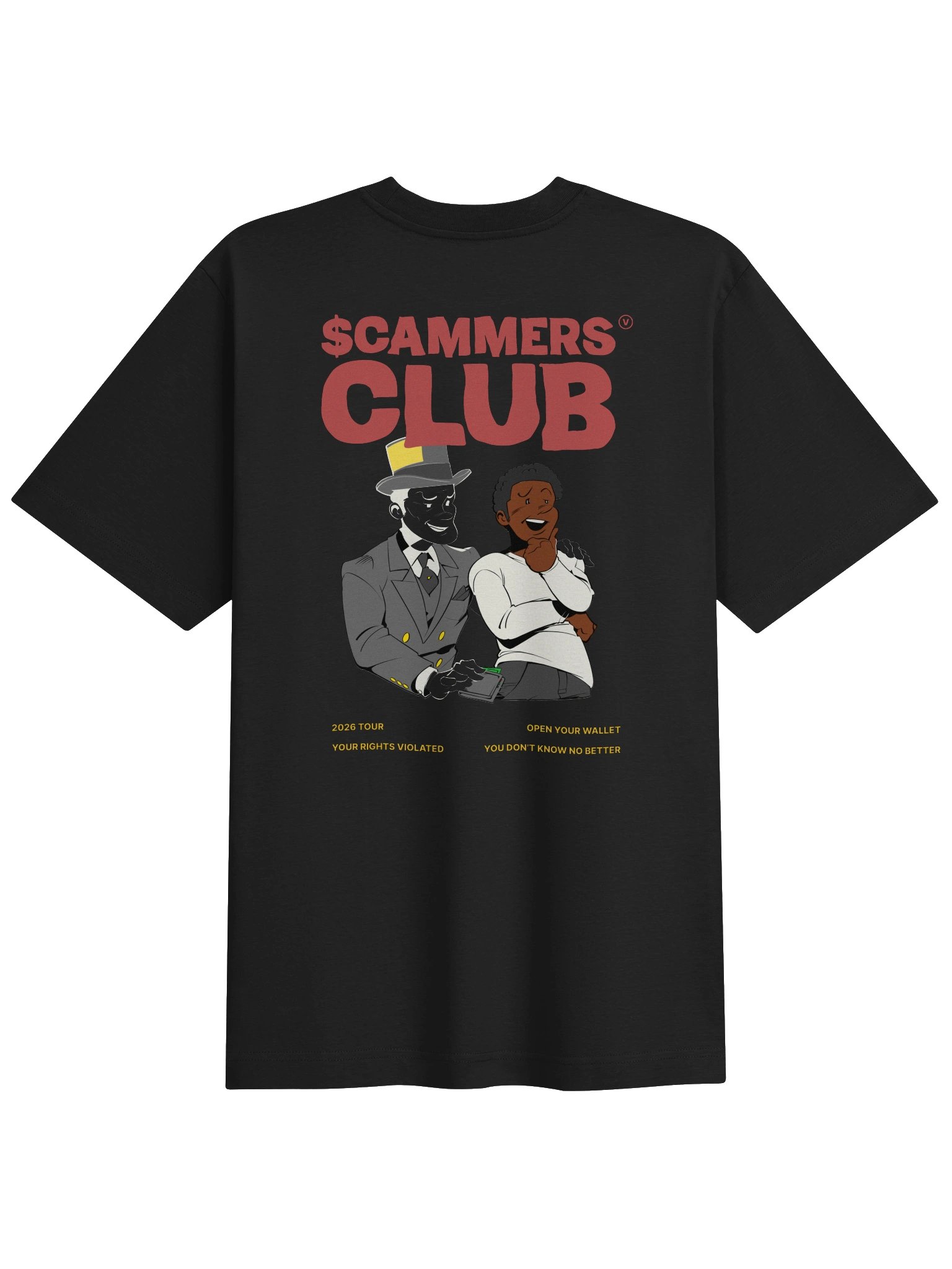 The Scammers Club "Wishful Thinking" Oversized Tee (in the Dark) product image (2)