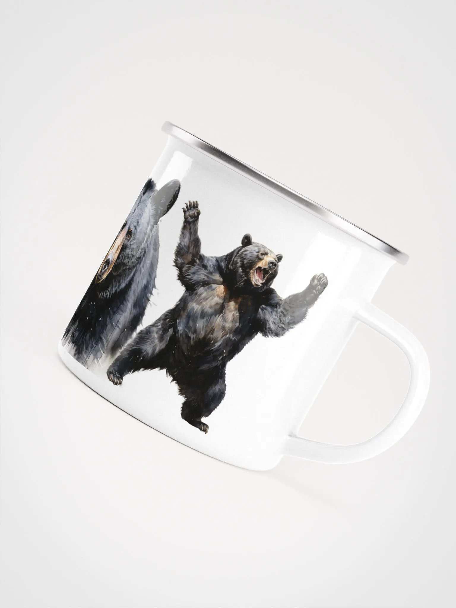 Black Bears Enamel Mug product image (5)