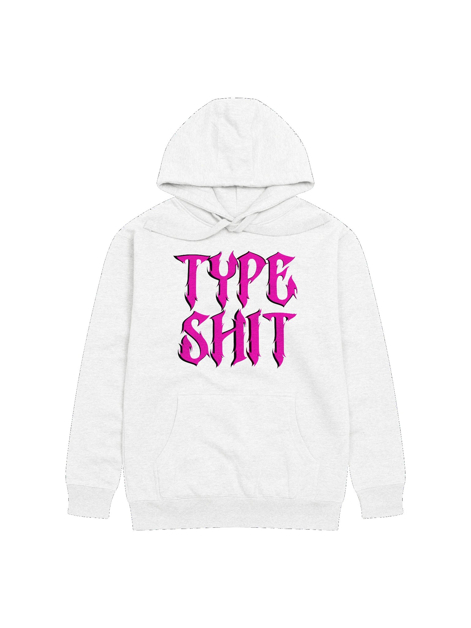 White hoodie type shit product image (1)
