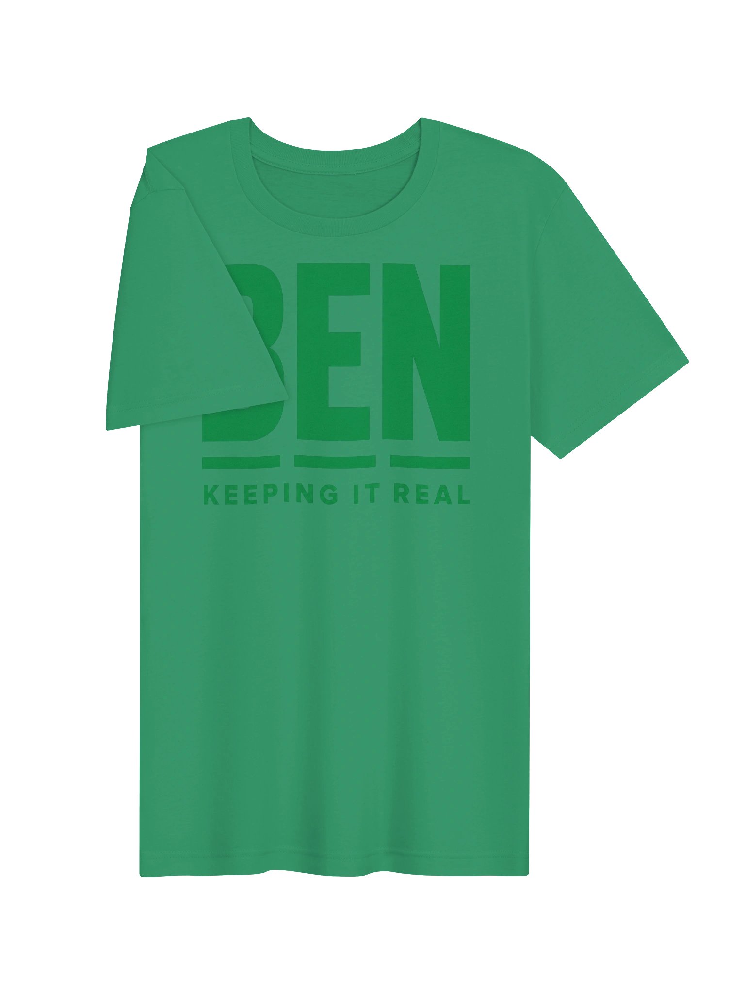 BEN “Keeping It Real” Green T-Shirt product image (3)