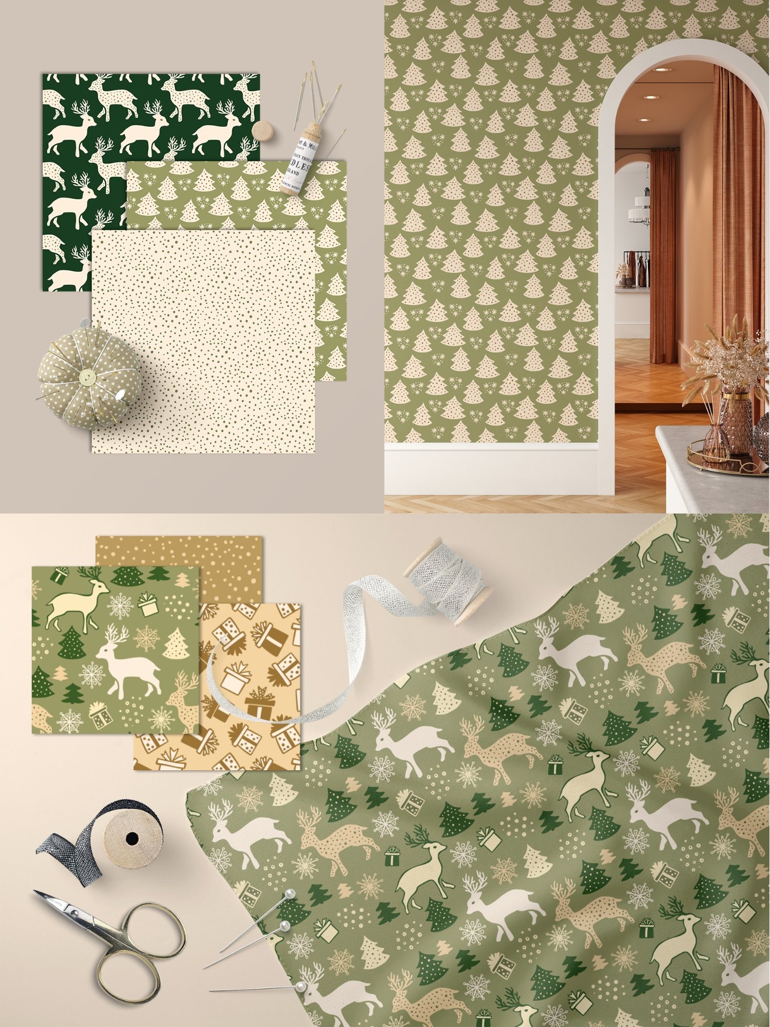 Winter Holidays Patchwork Patterns product image (6)