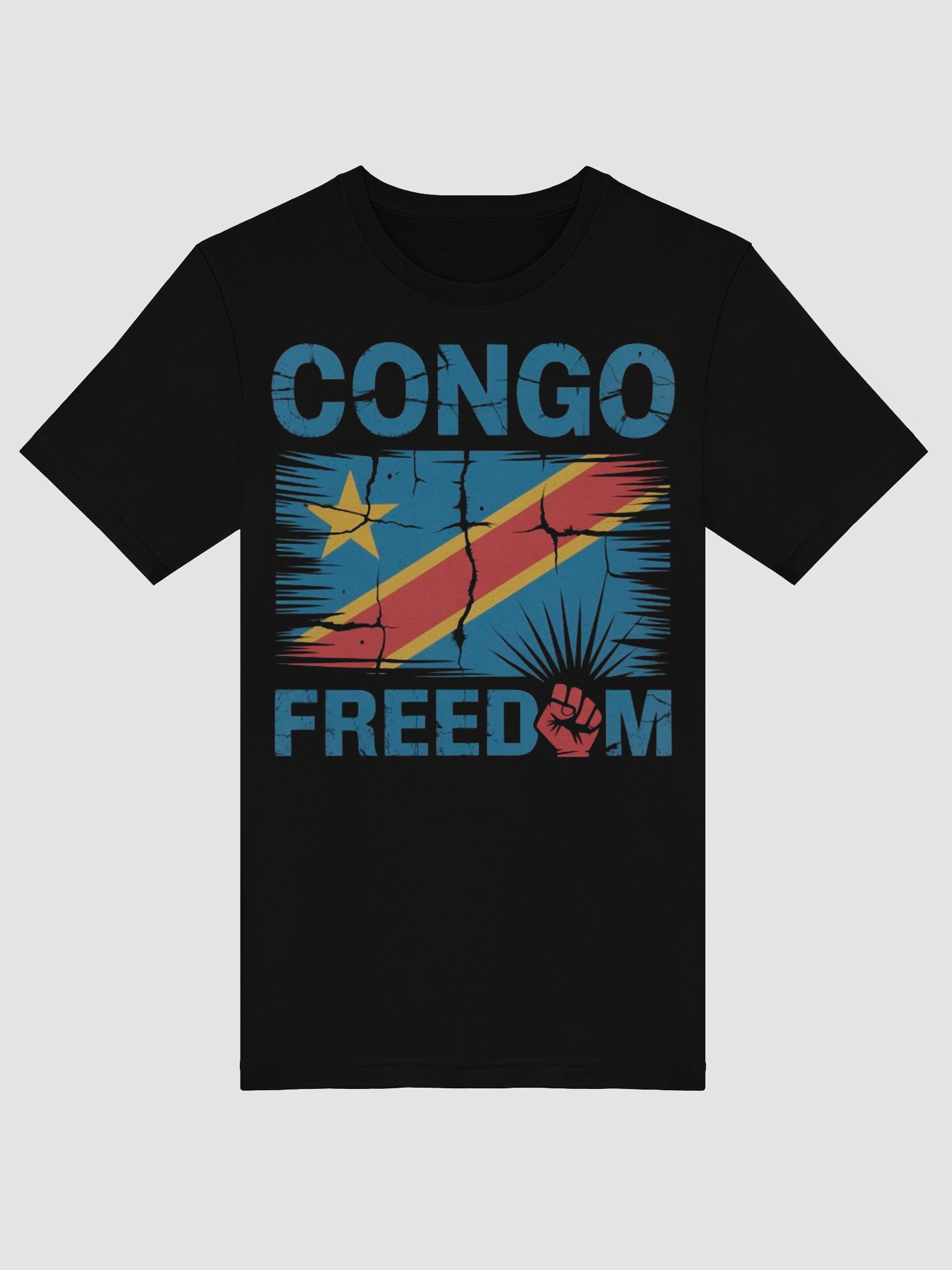 Vintage Democratic Republic of the Congo Africa African Flag Supersoft T-shirt product image (45)